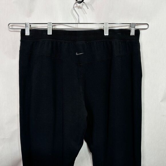 Nike Yoga Pants Size XXL Black Drawstring Knit Jogger Pockets Elastic 1498 - Picture 5 of 8